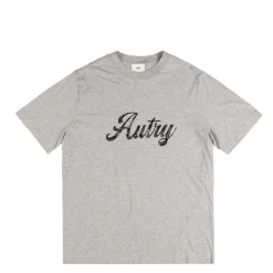 Autry T-Shirts*Flags Back Graphic Tee Dark Melange
