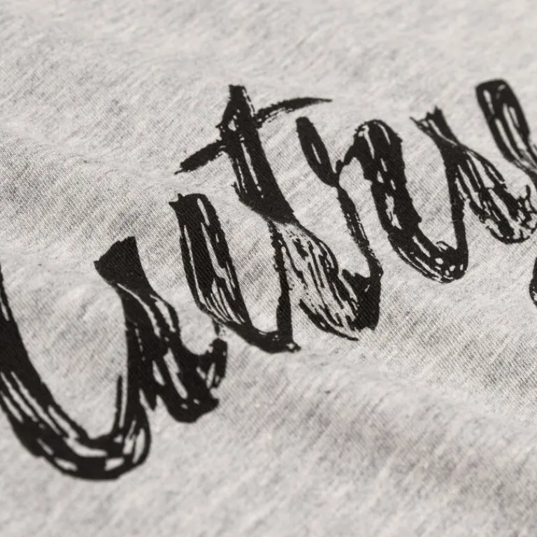 Autry T-Shirts*Flags Back Graphic Tee Dark Melange