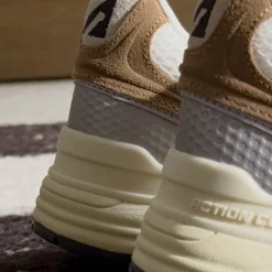 Autry Sneakers En Cuir|Chaussures De Running Retro*Hyperway W *Suede / Mesh* Cigar / Silver
