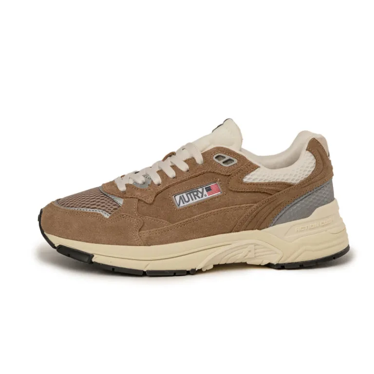 Autry Sneakers En Cuir|Chaussures De Running Retro*Hyperway W *Suede / Mesh* Cigar / Silver