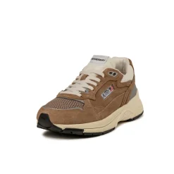 Autry Sneakers En Cuir|Chaussures De Running Retro*Hyperway W *Suede / Mesh* Cigar / Silver