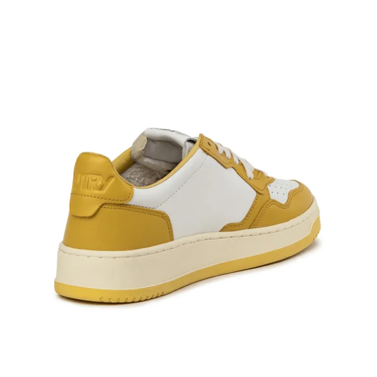 Autry Sneakers En Cuir|Sneakers Blancs*Medalist White / Honey Yellow