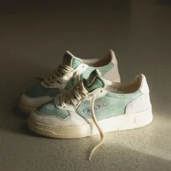 Autry Sneakers En Cuir*Medalist Dragon / Goat *Super Vintage* White / Military