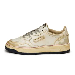 Autry Sneakers En Cuir|Chunky Sneakers*Medalist Eighties *Super Vintage* Beige / Leather White