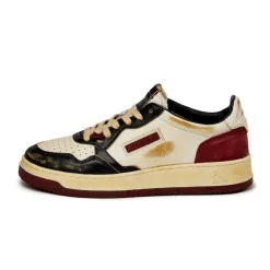 Autry Sneakers En Cuir|Chunky Sneakers*Medalist Eighties *Super Vintage* Black / Syrah