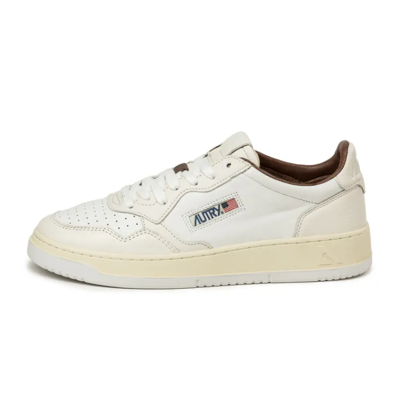 Autry Sneakers En Cuir*Medalist *Goat / Nappa* White / Whs / Ptr