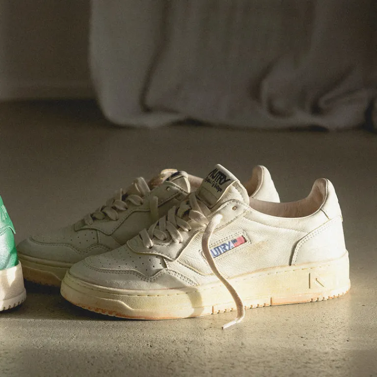 Autry Sneakers En Cuir|Sneakers Blancs*Medalist Goat / Scrub *Super Vintage* White