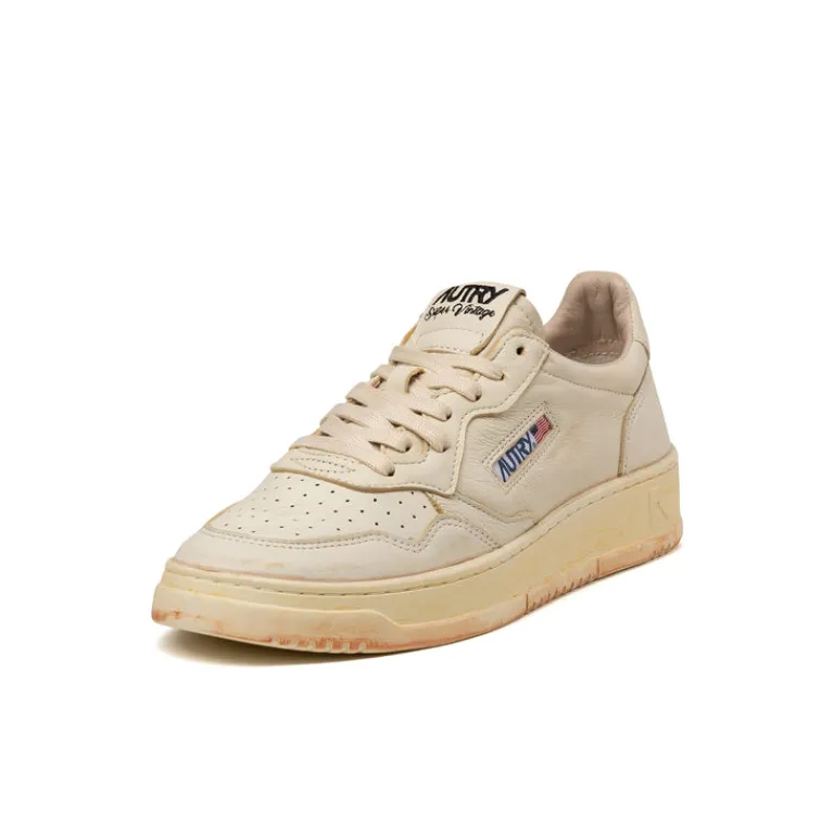 Autry Sneakers En Cuir|Sneakers Blancs*Medalist Goat / Scrub *Super Vintage* White