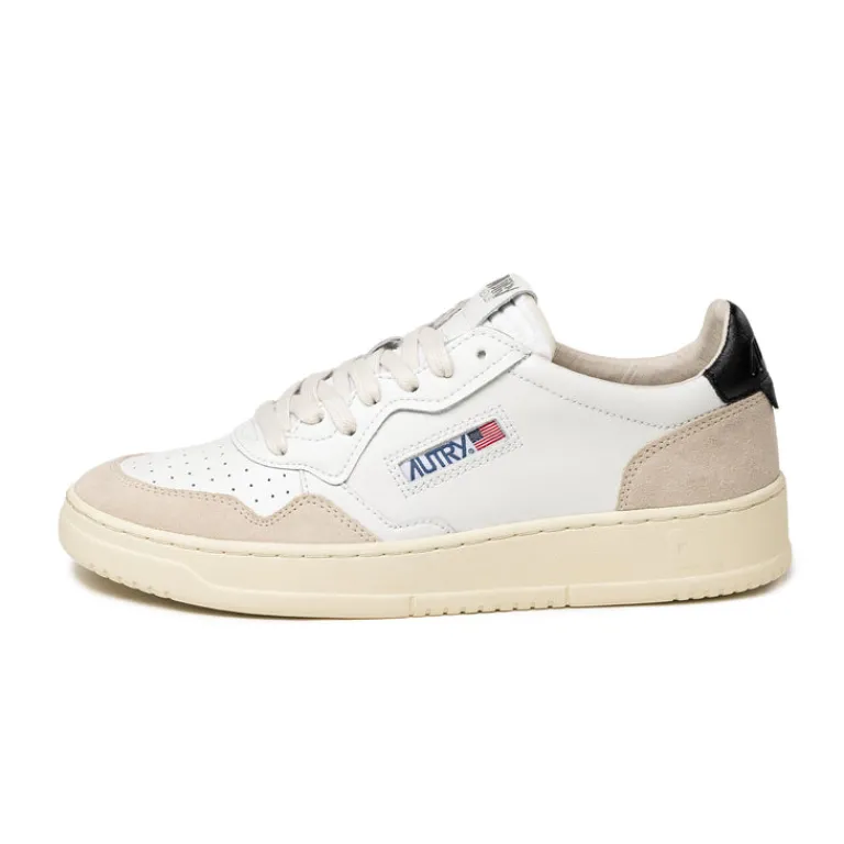 Autry Sneakers En Cuir|Sneakers Blancs*Medalist *Leather / Suede* White / Black