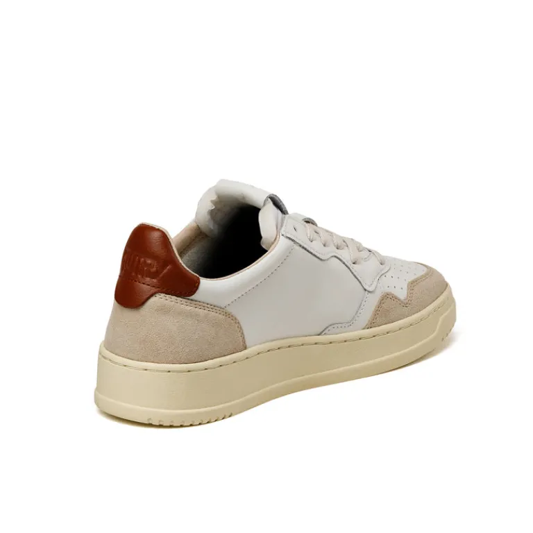 Autry Sneakers En Cuir|Sneakers Blancs*Medalist *Leather / Suede* White / Coco Shell