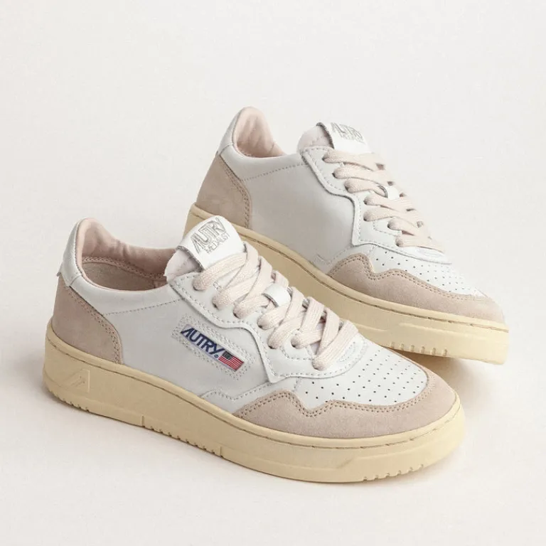 Autry Sneakers En Cuir*Medalist *Leather / Suede* White / White