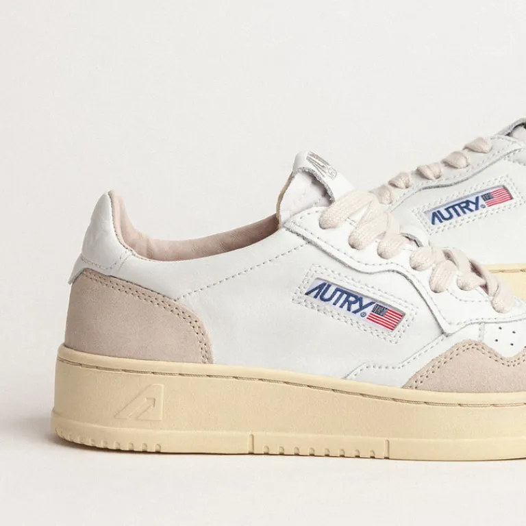 Autry Sneakers En Cuir*Medalist *Leather / Suede* White / White