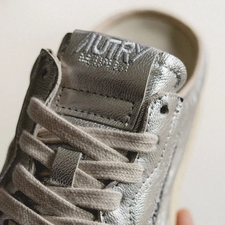 Autry Sneakers En Cuir*Medalist Mule W *Goat / Goat* Silver