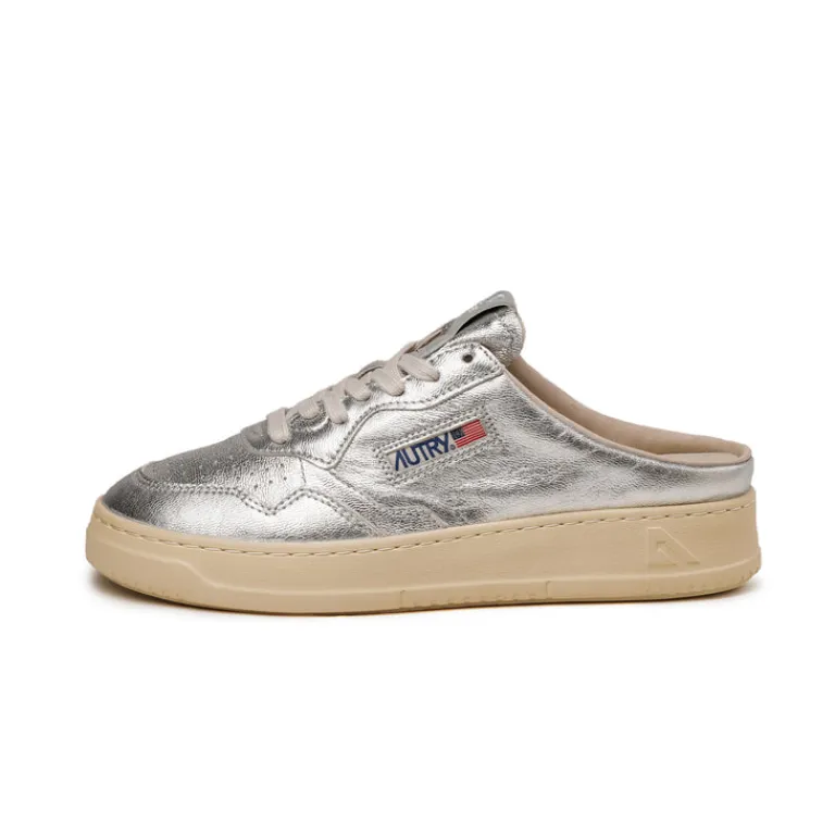 Autry Sneakers En Cuir*Medalist Mule W *Goat / Goat* Silver