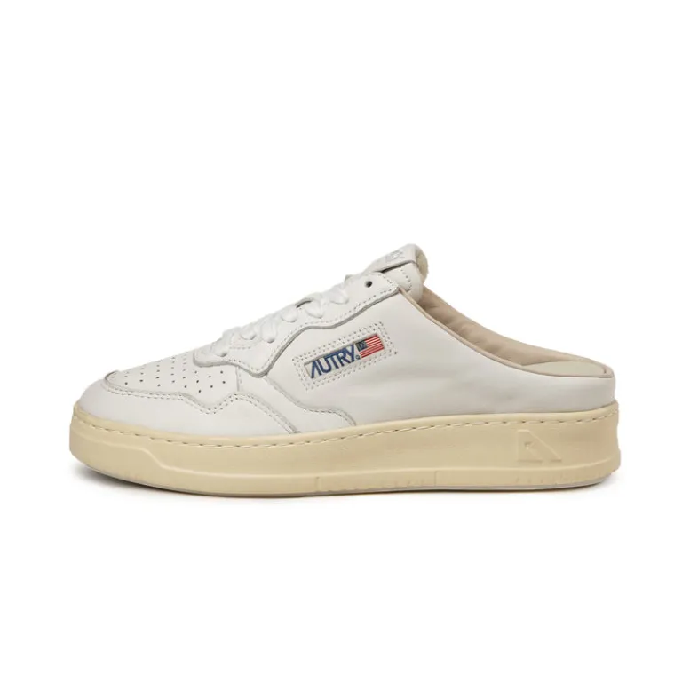 Autry Sneakers En Cuir|Sneakers Blancs*Medalist Mule W *Goat / Goat* White