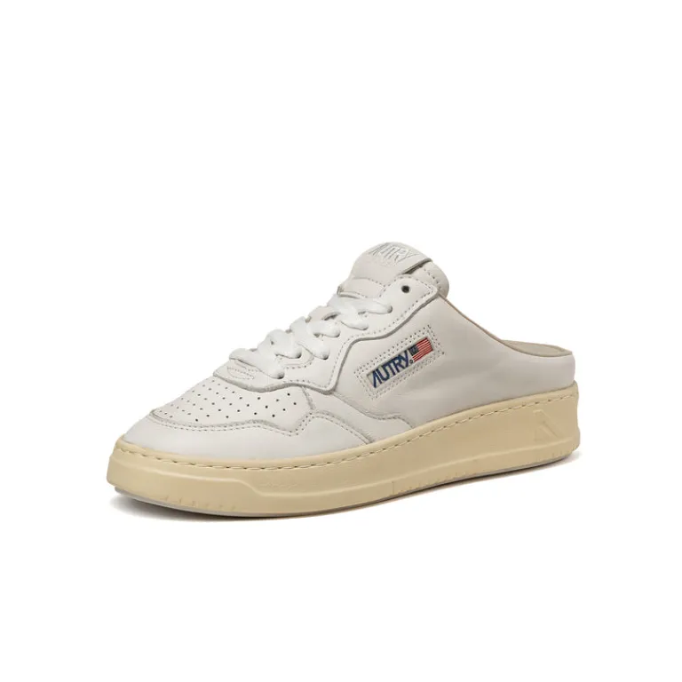 Autry Sneakers En Cuir|Sneakers Blancs*Medalist Mule W *Goat / Goat* White