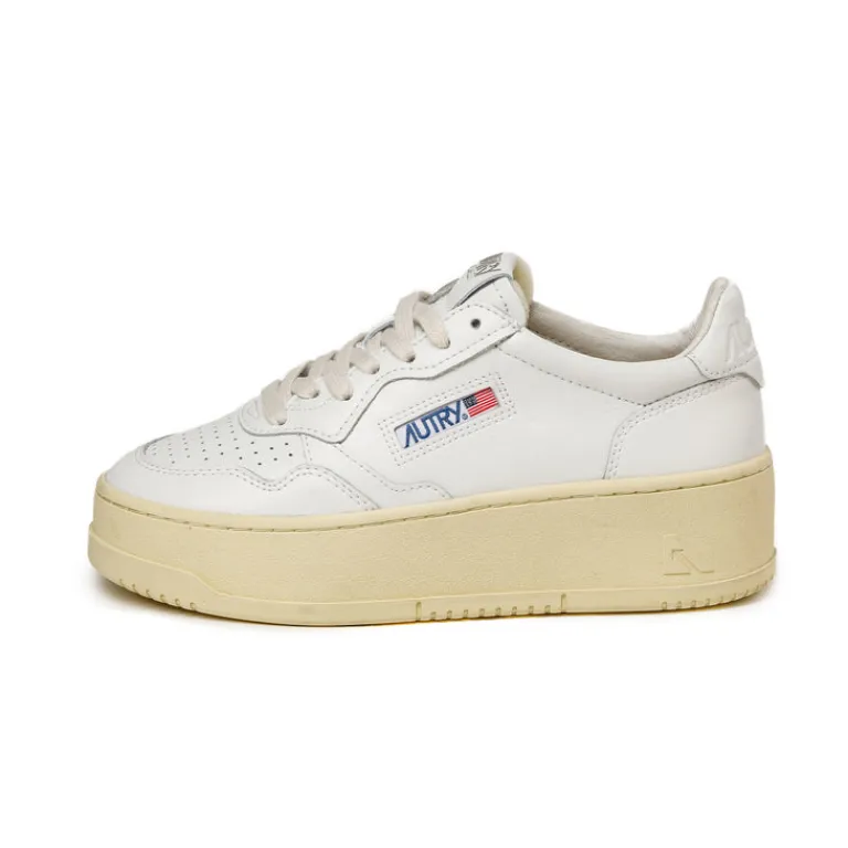 Autry Sneakers À Plateforme|Sneakers En Cuir*Medalist Platform W White / White
