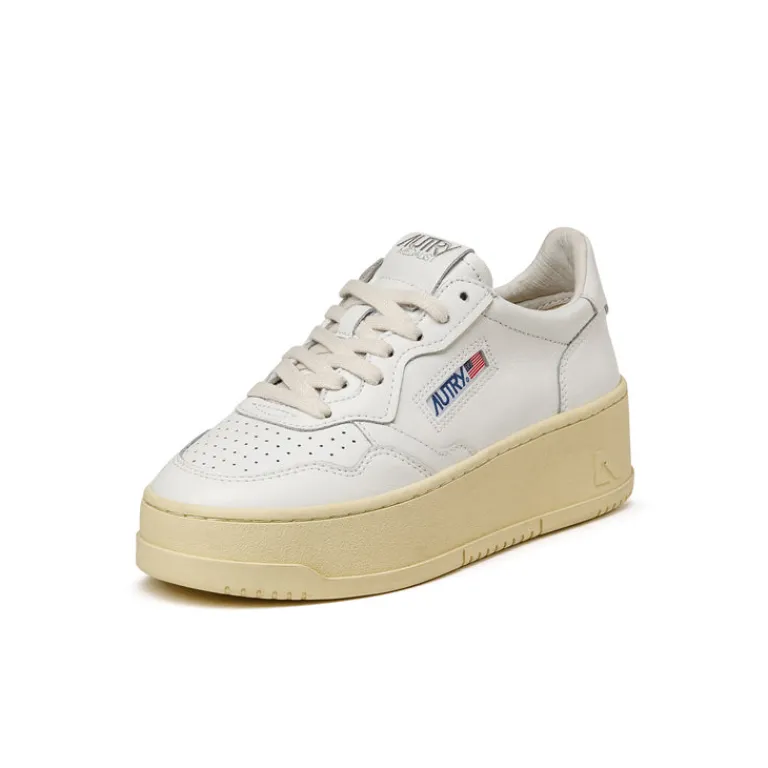 Autry Sneakers À Plateforme|Sneakers En Cuir*Medalist Platform W White / White