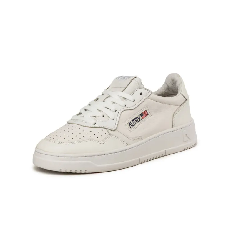 Autry Sneakers En Cuir|Sneakers Blancs*Medalist *Solid Goat* Stonewash / White