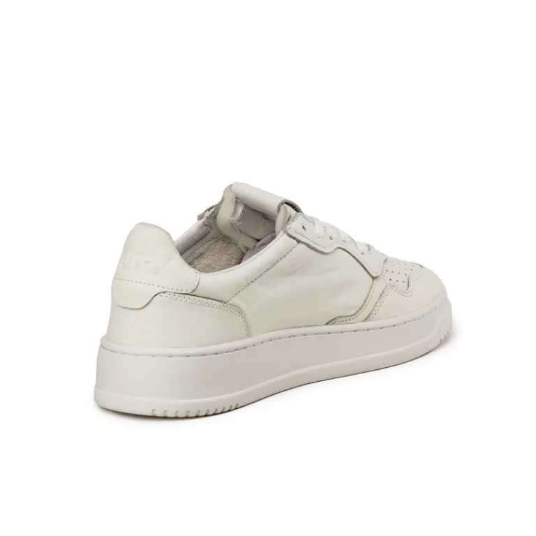 Autry Sneakers En Cuir|Sneakers Blancs*Medalist *Solid Goat* Stonewash / White