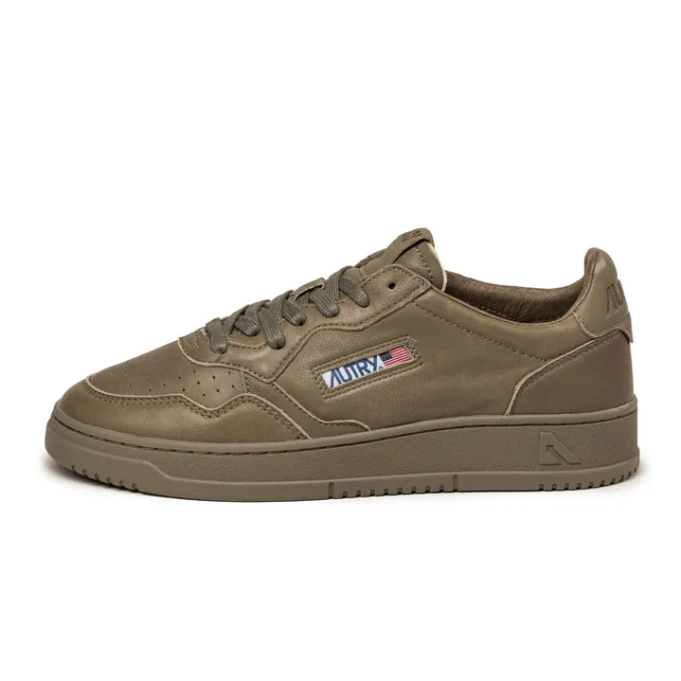 Autry Sneakers En Cuir*Medalist *Solid Goat* Mud Green