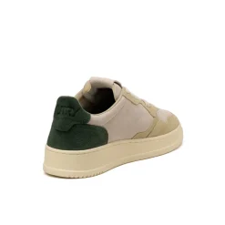 Autry Sneakers En Cuir*Medalist *Suede* Bottle Green / Papyrus