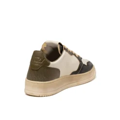 Autry Sneakers En Cuir|Sneakers Blancs*Medalist *Super Vintage* White / Covert Green / Black