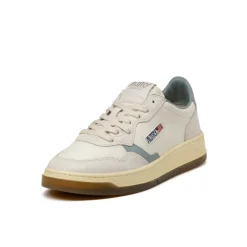 Autry Sneakers En Cuir|Sneakers Blancs*Medalist *Virgin / Crack* White / Silver Blue