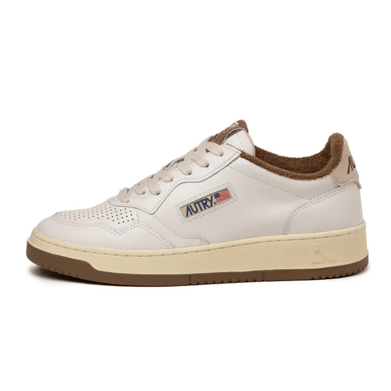 Autry Sneakers En Cuir|Sneakers Blancs*Medalist *Virgin / Sponge* White / Sepia