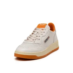 Autry Sneakers En Cuir|Sneakers Blancs*Medalist *Virgin / Sponge* White / Amberglow