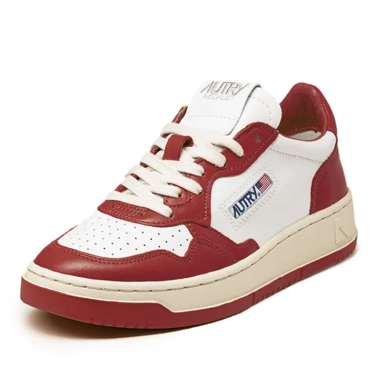 Autry Sneakers En Cuir*Medalist W White / Red