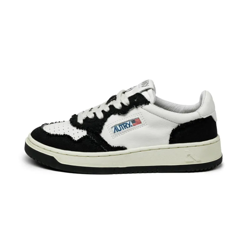 Autry Sneakers En Cuir|Sneakers Blancs*Medalist W *Goat / Canvas* Black