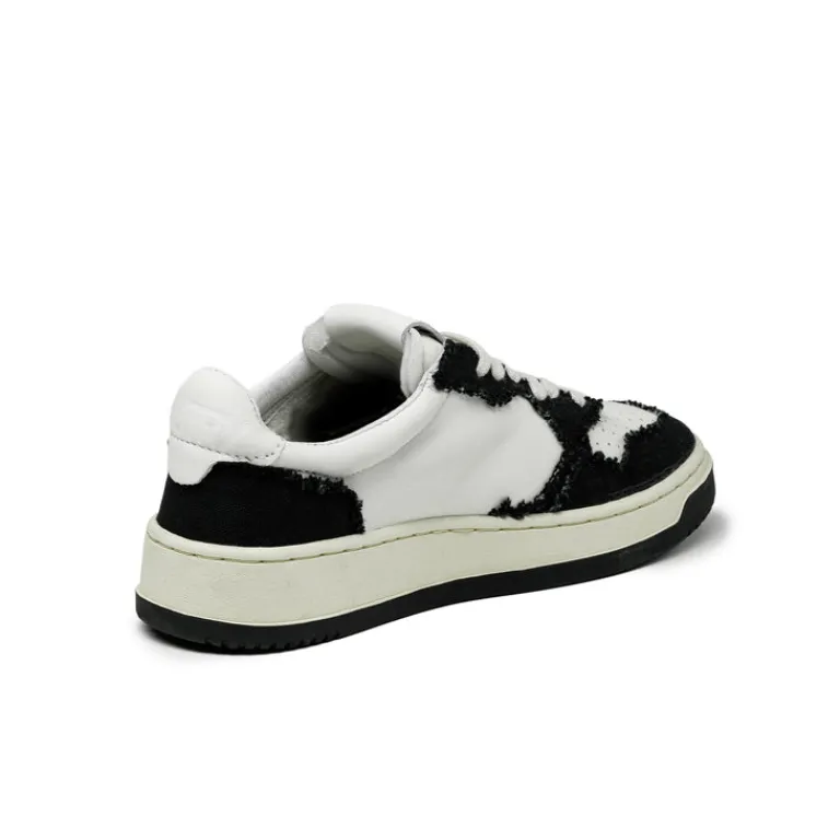 Autry Sneakers En Cuir|Sneakers Blancs*Medalist W *Goat / Canvas* Black