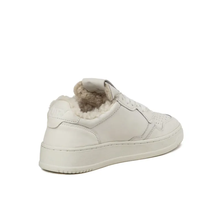 Autry Sneakers En Cuir|Sneakers Blancs*Medalist W *Goat / Sherpa* White