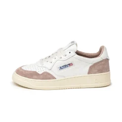 Autry Sneakers En Cuir|Sneakers Blancs*Medalist W *Goat / Suede* White / Nude