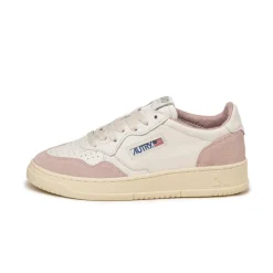 Autry Sneakers En Cuir|Sneakers Blancs*Medalist W *Goat / Suede* White / Powder
