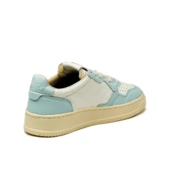 Autry Sneakers En Cuir|Sneakers Blancs*Medalist W *Goat / Wash* White / Stream Blue