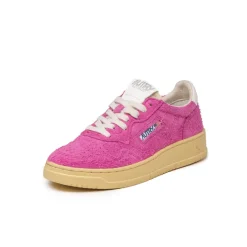Autry Sneakers En Cuir*Medalist W *Hairy Suede* Fuchsia