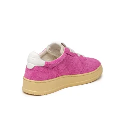 Autry Sneakers En Cuir*Medalist W *Hairy Suede* Fuchsia