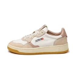 Autry Sneakers En Cuir*Medalist W *Honey / Canvas* White / Pow