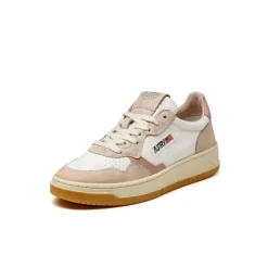 Autry Sneakers En Cuir*Medalist W *Honey / Canvas* White / Pow