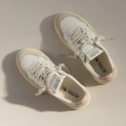 Autry Sneakers En Cuir|Sneakers Blancs*Medalist W *Leather / Suede* White / Pow