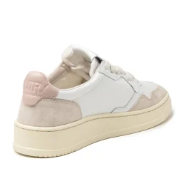 Autry Sneakers En Cuir|Sneakers Blancs*Medalist W *Leather / Suede* White / Pow