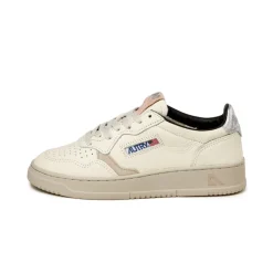 Autry Sneakers En Cuir*Medalist W *Leather / Elephant* Silver / Black / Pow / Grey