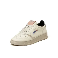 Autry Sneakers En Cuir*Medalist W *Leather / Elephant* Silver / Black / Pow / Grey