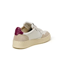 Autry Sneakers En Cuir|Sneakers Blancs*Medalist W *Leather / Suede* White / Raspberry