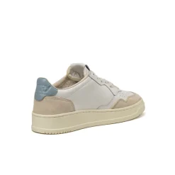 Autry Sneakers En Cuir|Sneakers Blancs*Medalist W *Leather / Suede* White / Silver Blue