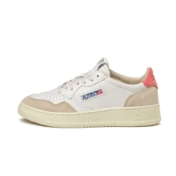 Autry Sneakers En Cuir|Sneakers Blancs*Medalist W *Leather / Suede* White / Tearose