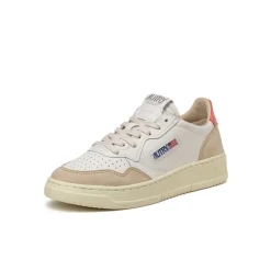Autry Sneakers En Cuir|Sneakers Blancs*Medalist W *Leather / Suede* White / Tearose