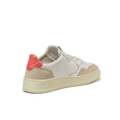 Autry Sneakers En Cuir|Sneakers Blancs*Medalist W *Leather / Suede* White / Tearose